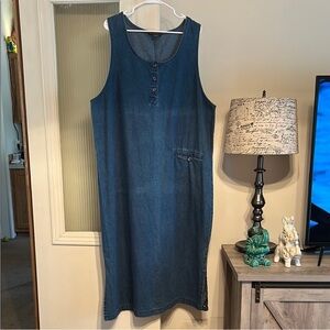 #C086-Box 009 Vintage Route 66 Denim Dress (22W)